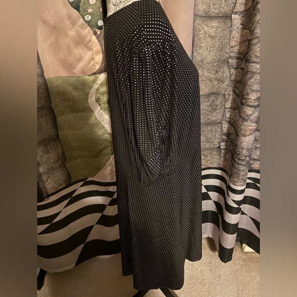 Michael Michael Kors Dress 3/4 length sleeves with silver dot pattern. - Picture 2 of 8